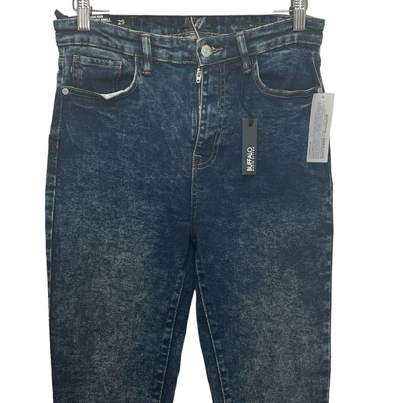 BUFFALO DAVID BITTON DARK‎ WASH HIGH RISE SKINNY ANKLE JEANS WOMEN'S SIZE 29 - Picture 3 of 15